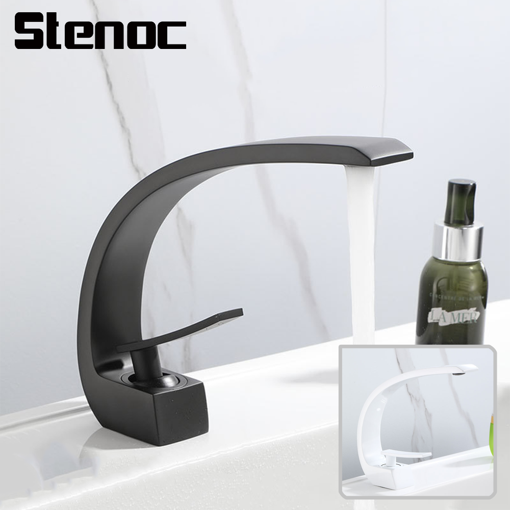Silicone Tap Washer - Robinets de lavabo de conception courbe