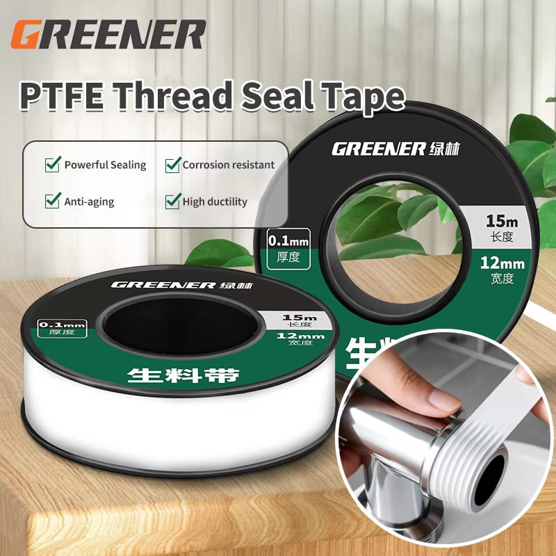 Ptfe Tape Thread - GREENERY Ruban d'étanchéité pour plomberie 15m,