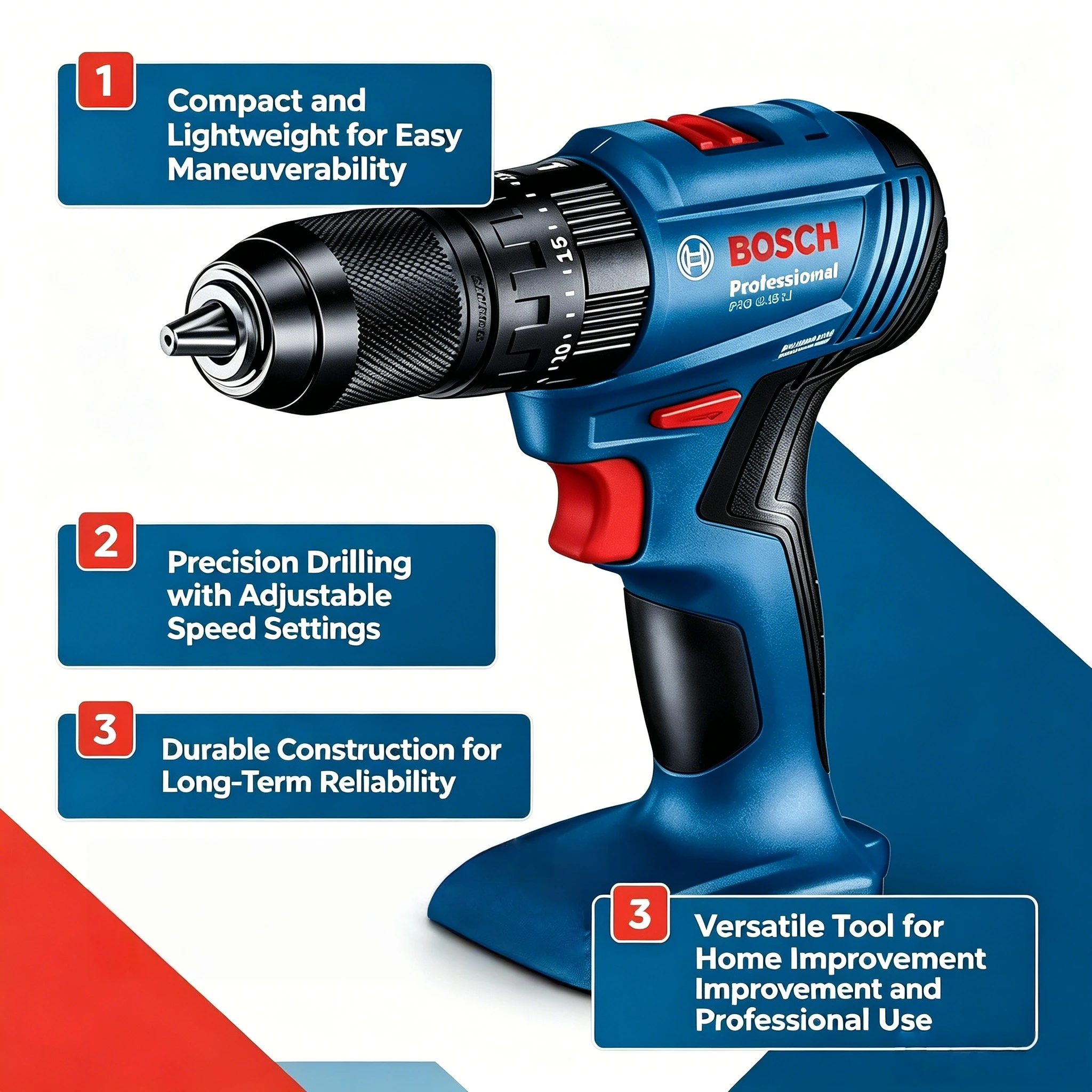 Bosch Drill Gsb 18V - Perceuse à percussion sans balais BOSCH